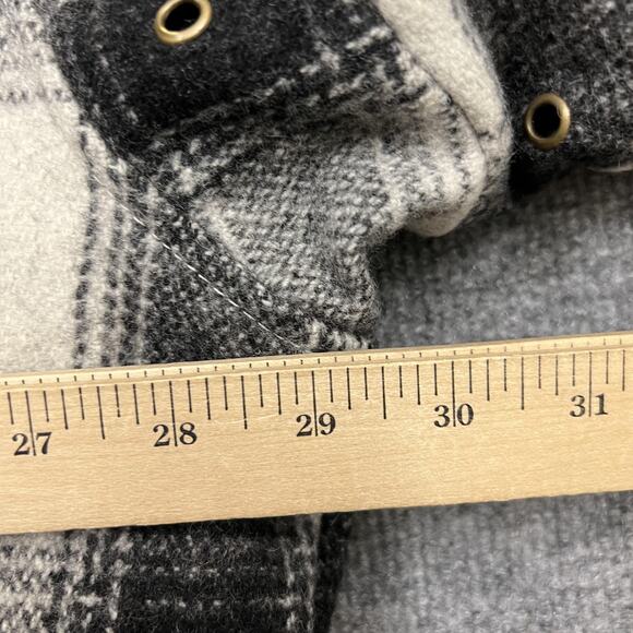 Schott Jacket Mens 3XL Black Gray Plaid Wool Blend G-1 M-422B Naval Patches - Picture 12 of 12